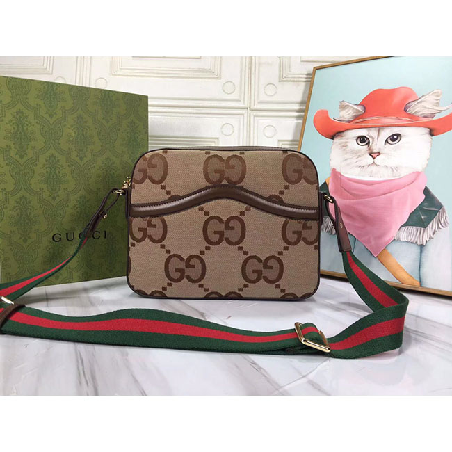Túi Đeo Chéo Nam Gucci Jumbo GG Messenger TN142
