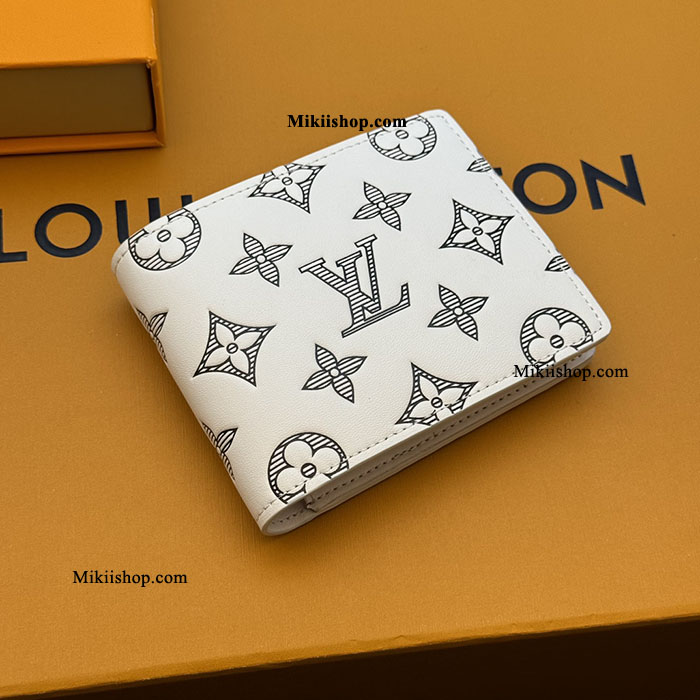 Ví LV gấp nam MULTIPLE dập nổi MK152