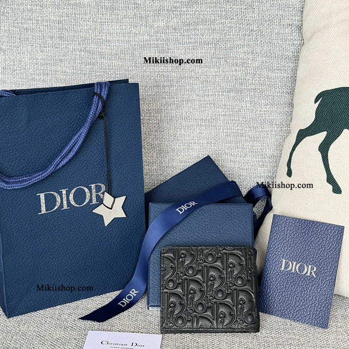 Ví dior gấp nam dập nổi MK189