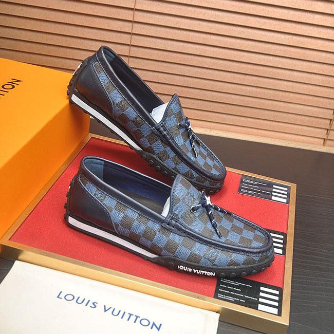 Giày lv loafer lười 4 màu dây MB313