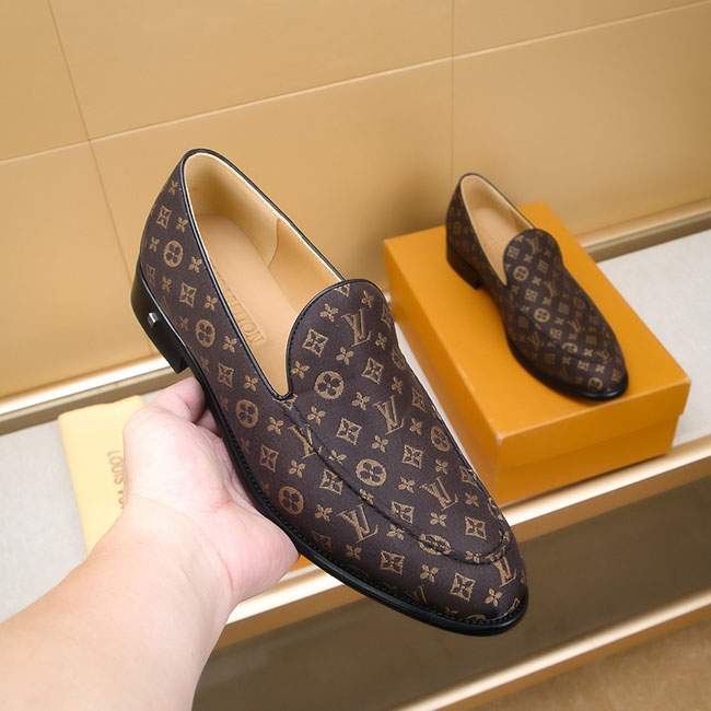 Giày lười loafer lv nâu MB334