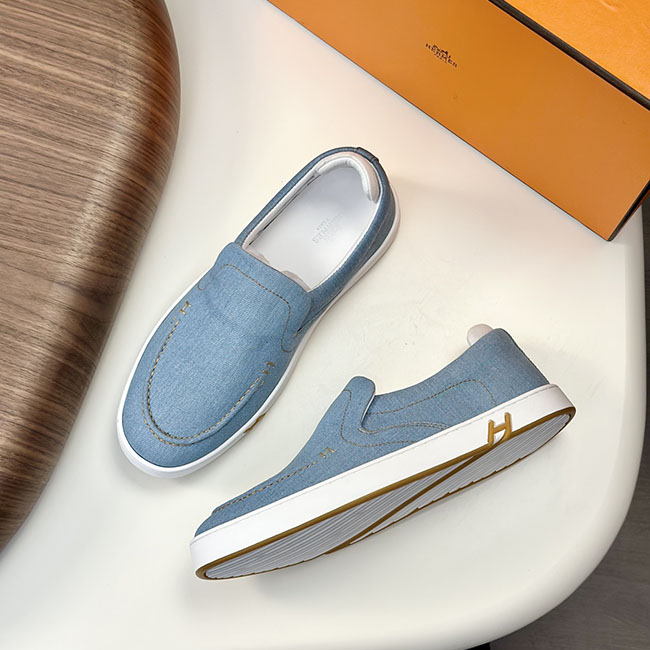 Giày slip on lười loafer hermes MB279