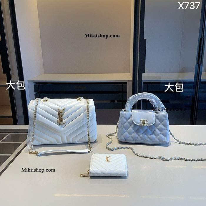Combo 3 món túi xách Chanel+YSL+ví cầm tay TH85
