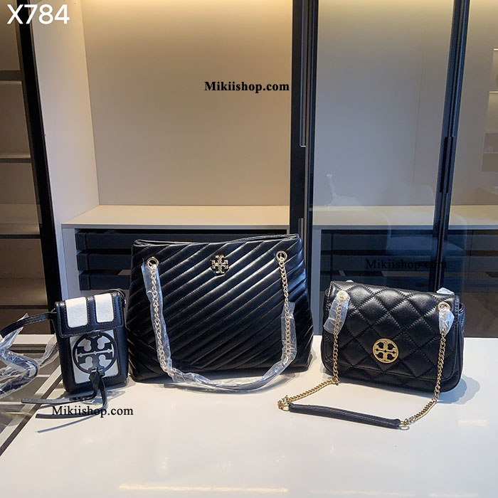 Combo 3 món túi xách Tory Burch (đen) TH81