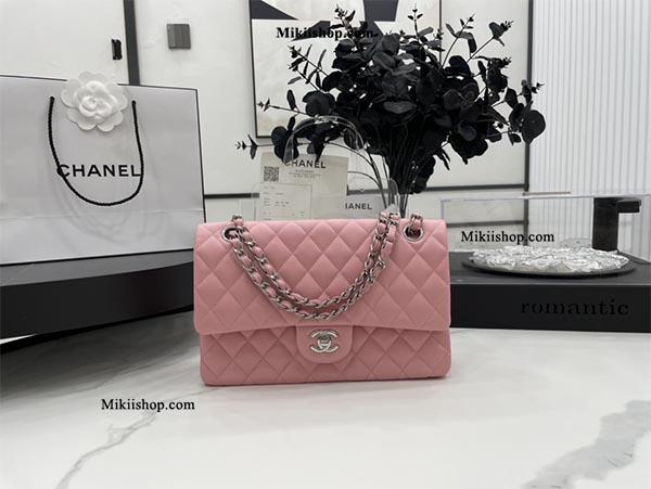 Túi Chanel Classic Flap Bag Pink Like Auth - Mikiishop