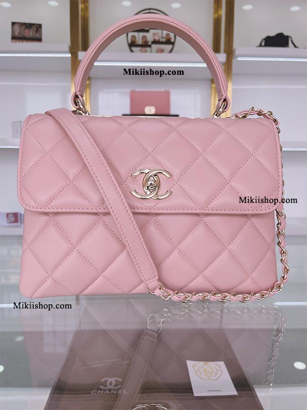 Túi Chanel Trendy Cc Handle Bag Pink Like Auth - Mikiishop